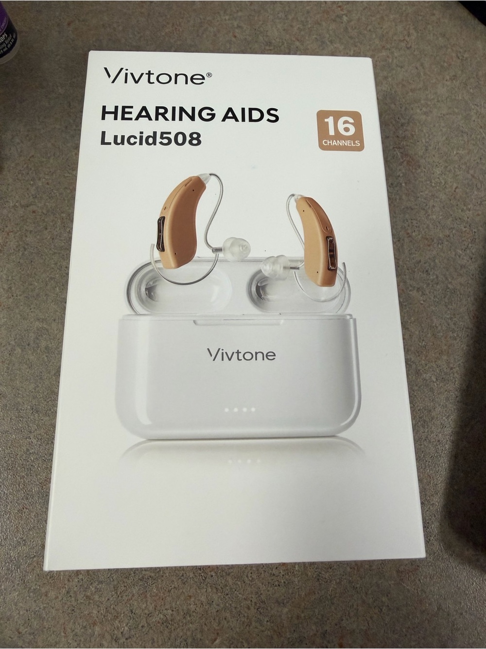 Lucid508 Rechargeable Hearing Aids in Beige